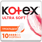 kotex Ultra Прокладки гигиенические Soft Normal 10шт